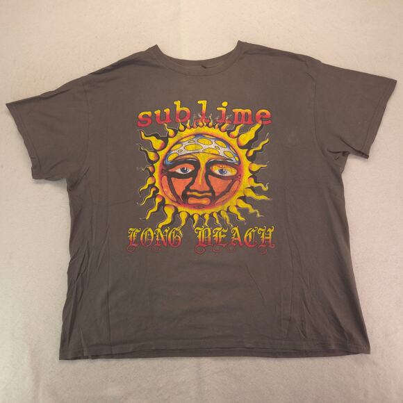 Sublime Band Short Sleeve Crew Neck Graphic Shirt Mens Size Extra Large XL Gray - Picture 2 of 9